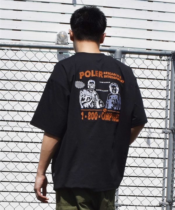 POLER ポーラー 半袖 Tシャツ メンズ 水陸両用 RND EMB DRY SURF TEE 269MCV0038 ムラサキスポーツ限定