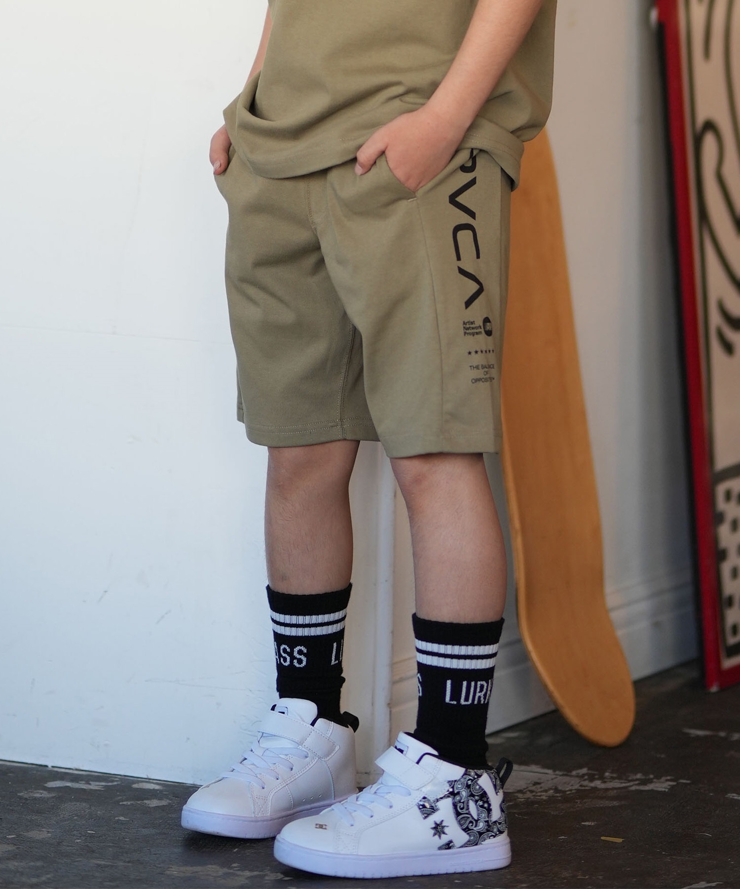 RVCA ルーカ ハーフパンツ ショートパンツ キッズ ジュニア 子供 吸水速乾 PEX 2JAM KIDS BG045600