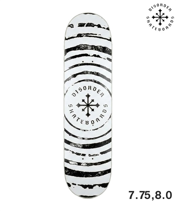 DISORDER ディスオーダー スケートボード デッキ 7.75inch 8inch TEAM SPUN 初心者 スケボー