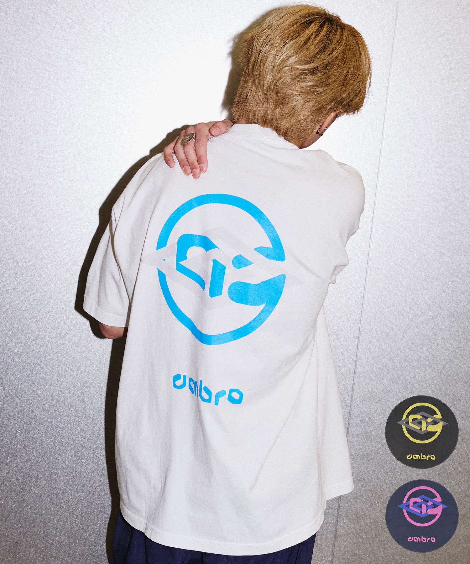 UMBRO アンブロ × ALAN SHIRAHAMA 半袖 Tシャツ UM26SSAL-CS02(WHITE-M)