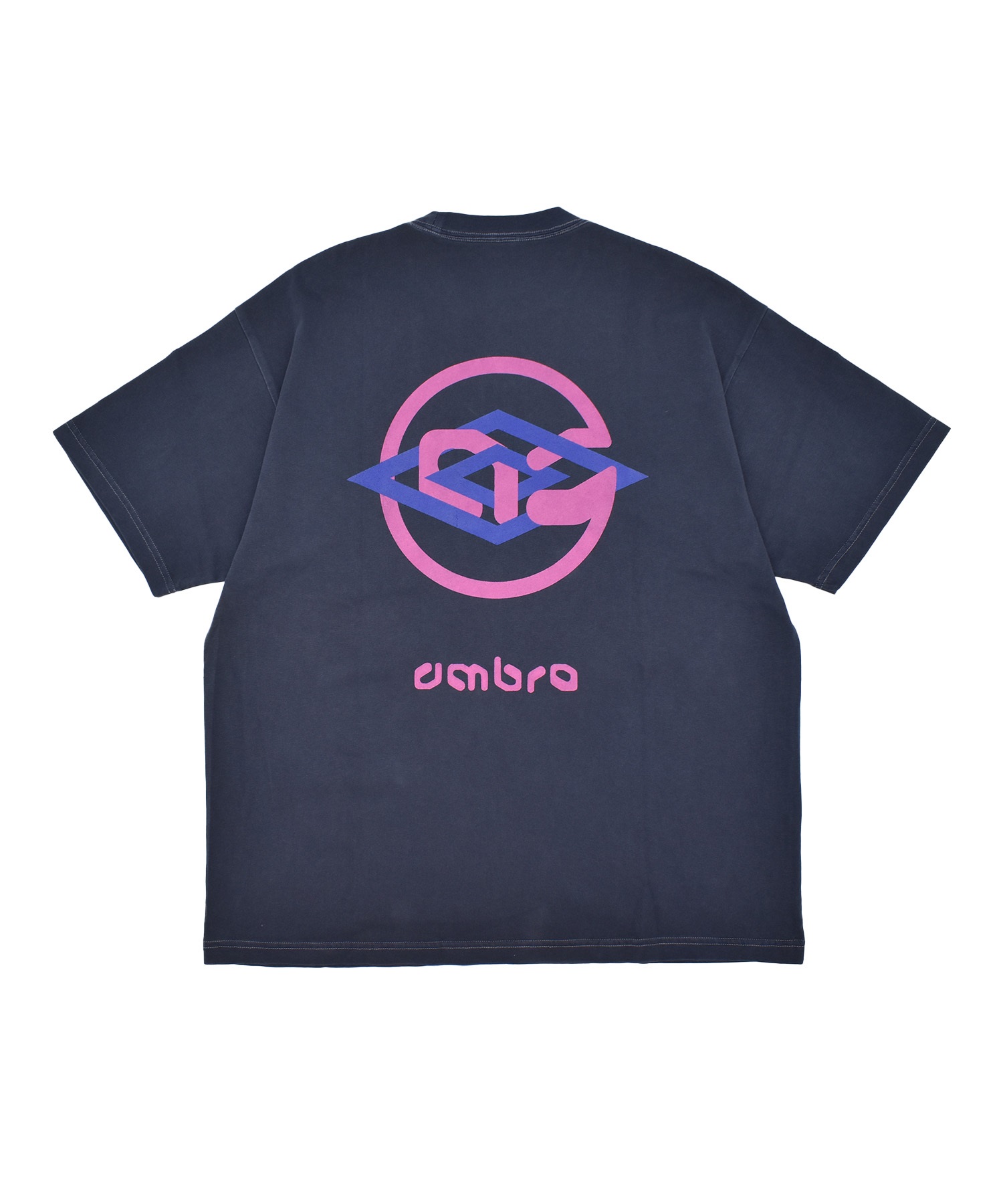 UMBRO アンブロ × ALAN SHIRAHAMA 半袖 Tシャツ UM26SSAL-CS02(NAVY-M)