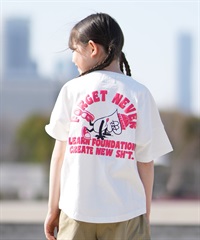 FORGET NEVER フォーゲットネバー 半袖 Tシャツ キッズ ジュニア 子供 グラフィックTシャツ 263OO3ST941FN ムラサキスポーツ限定(WHT-130cm)