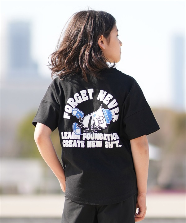 FORGET NEVER フォーゲットネバー 半袖 Tシャツ キッズ ジュニア 子供 グラフィックTシャツ 263OO3ST941FN ムラサキスポーツ限定