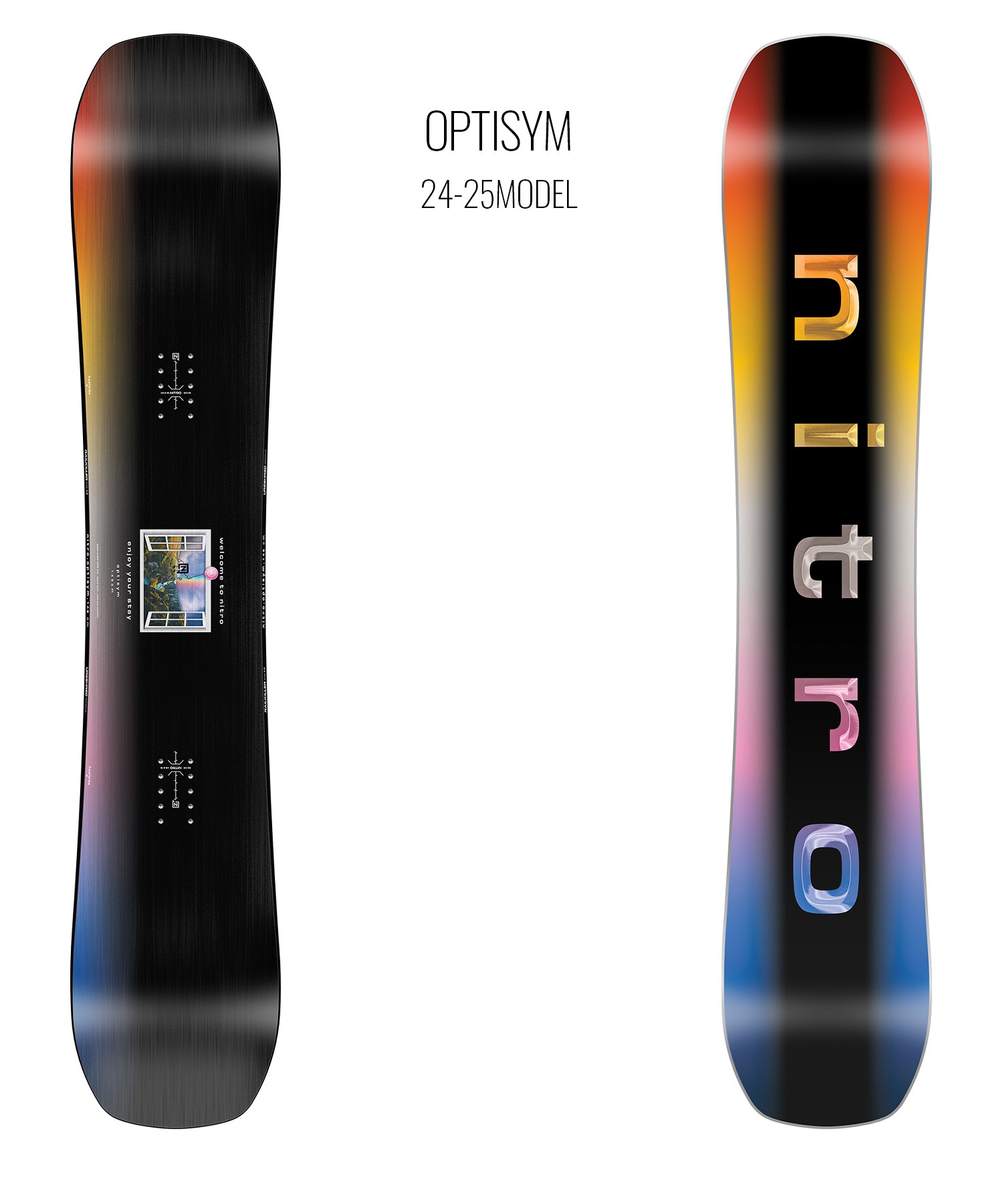NITRO ナイトロ オプティシム スノーボード 板 メンズ 24-25 LL A26(ONECOLOR-146cm)