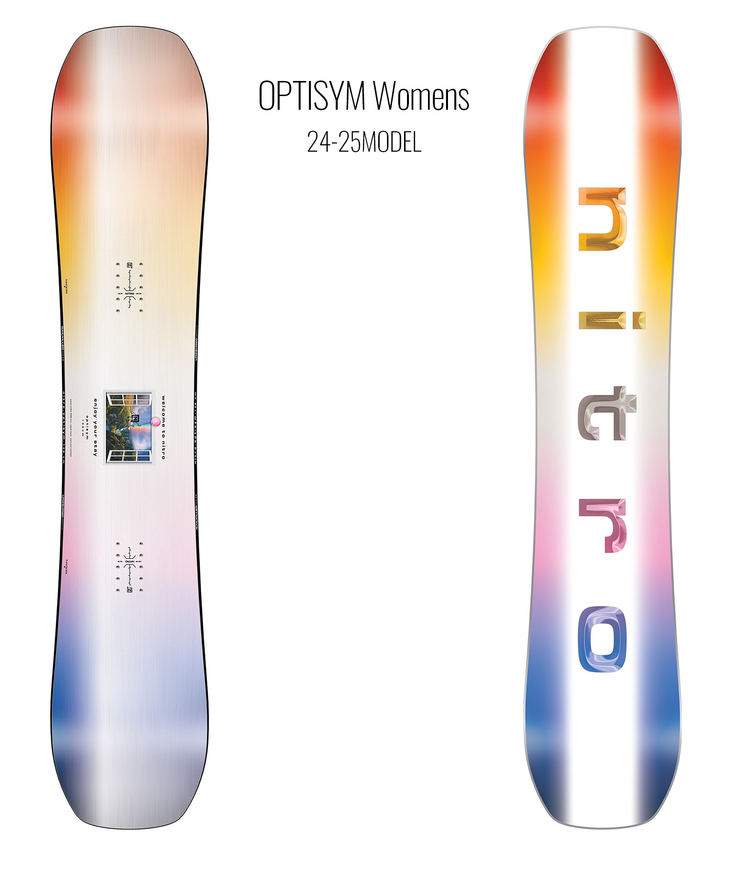 NITRO ナイトロ オプティシム・ウィメンズ スノーボード 板 レディース 24-25 LL A26(ONECOLOR-138cm)