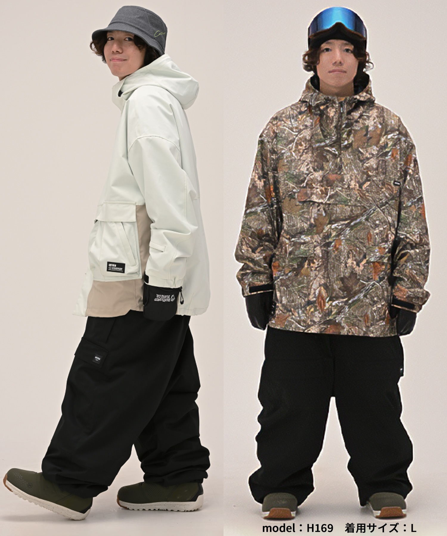 ANTHEM アンセム DOUBLE KNEE スノーボード ウェア パンツ ユニセックス 25-26モデル LL C14【2526】(BLACK-S)