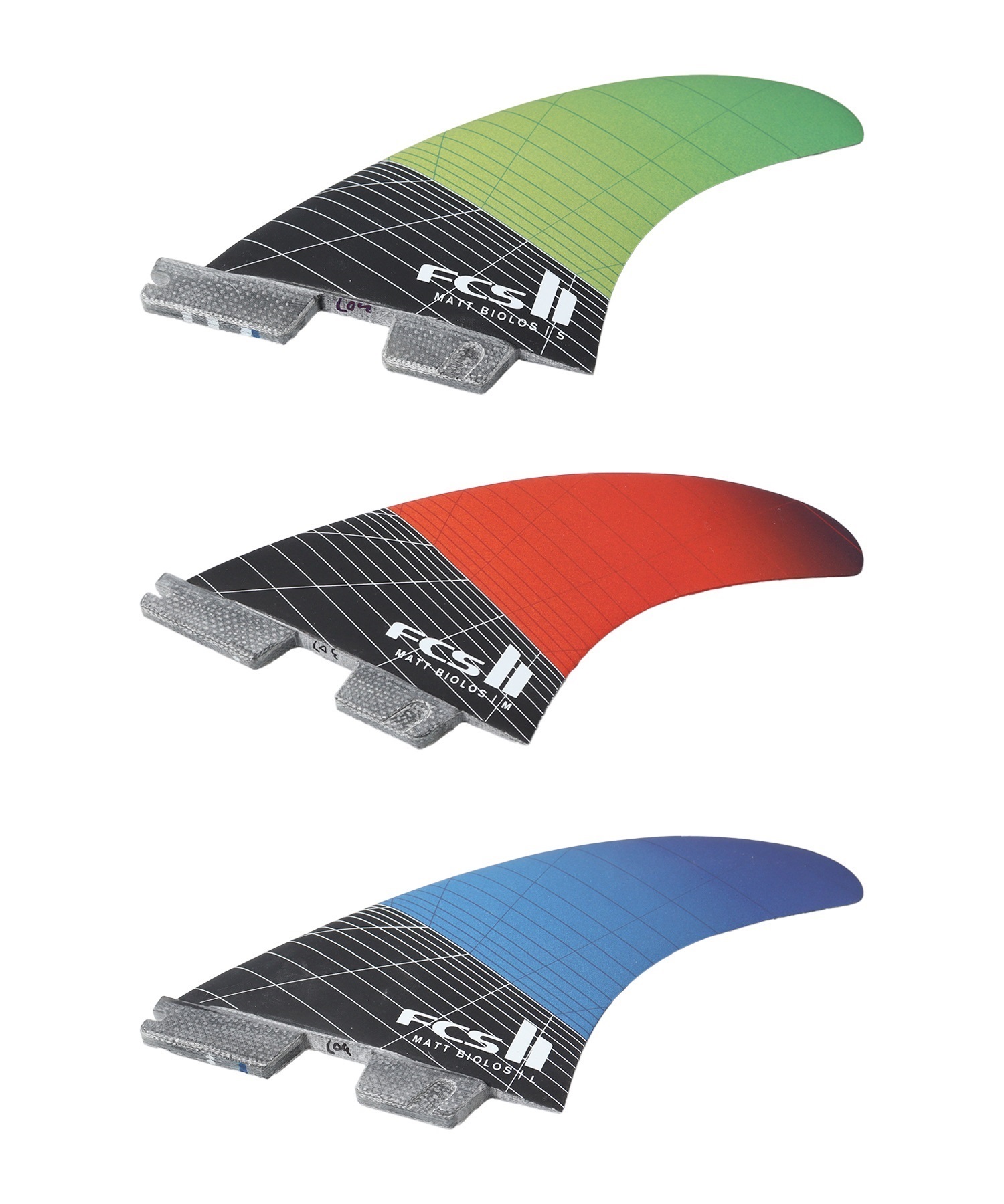 FCS2 エフシーエスツー Matt Biolos Tri Fins CARBON マット・バイオロス MAYHEM メイヘム フィン サーフィン ムラサキスポーツ(GRN-S)