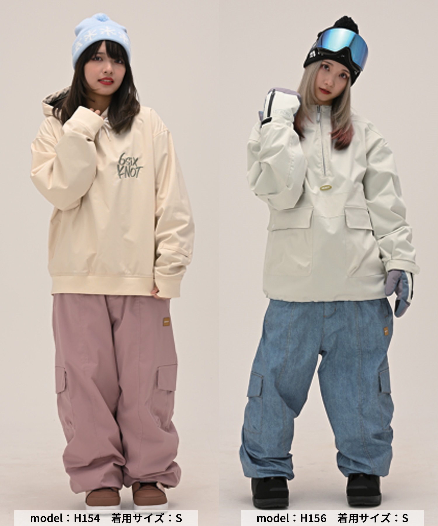 6KNOT シックスノット BOX スノーボード ウェア パンツ レディース ムラサキスポーツ 25-26モデル LL C28【2526】(OFWHT-S)