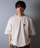 QUIKSILVER クイックシルバー ラッシュガード メンズ 半袖 Tシャツ バックプリント 水陸両用 UVカット QLY251626M ムラサキスポーツ限定(WHT-M)