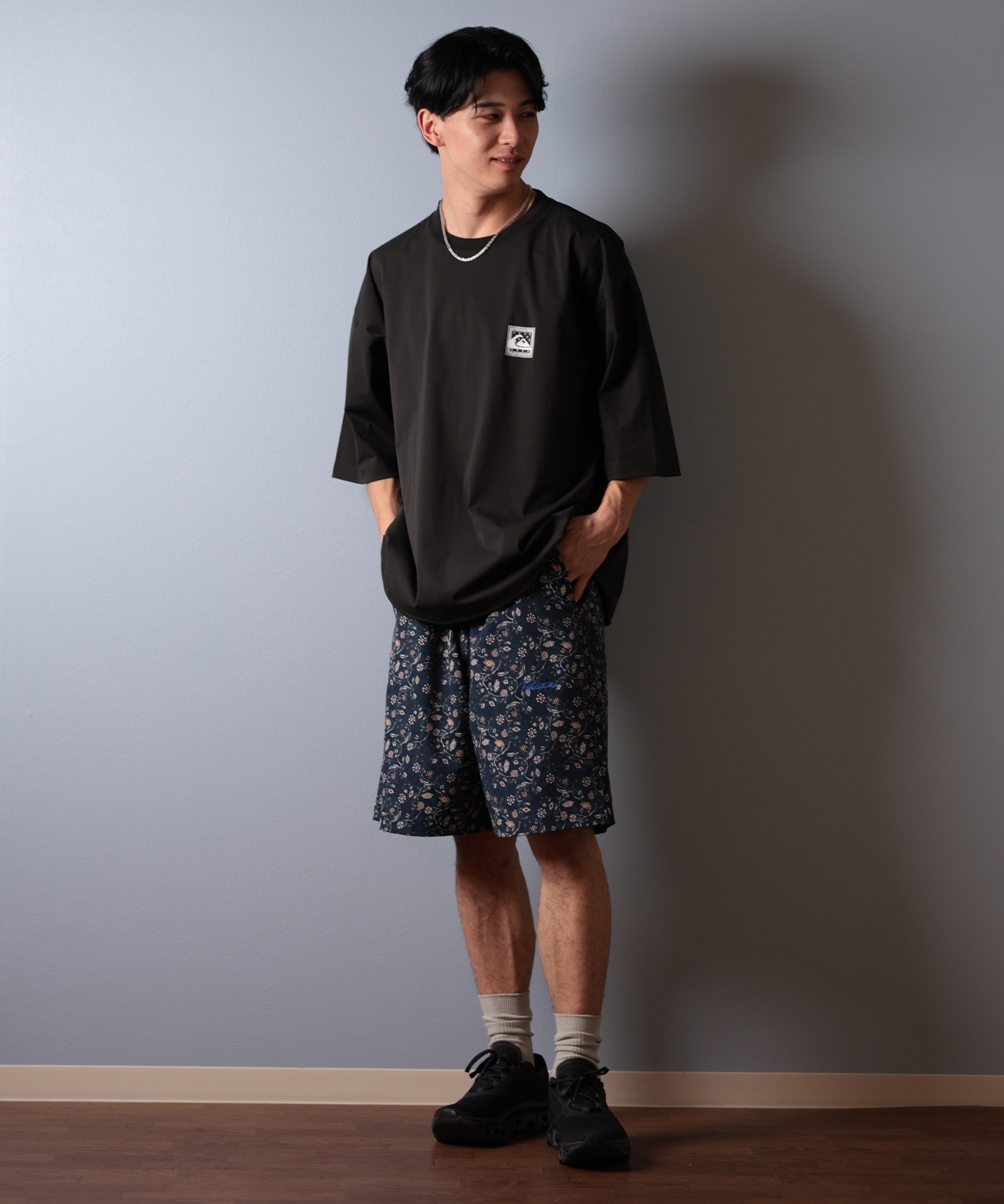 QUIKSILVER クイックシルバー ラッシュガード メンズ 半袖 Tシャツ バックプリント 水陸両用 UVカット QLY251626M ムラサキスポーツ限定(WHT-M)