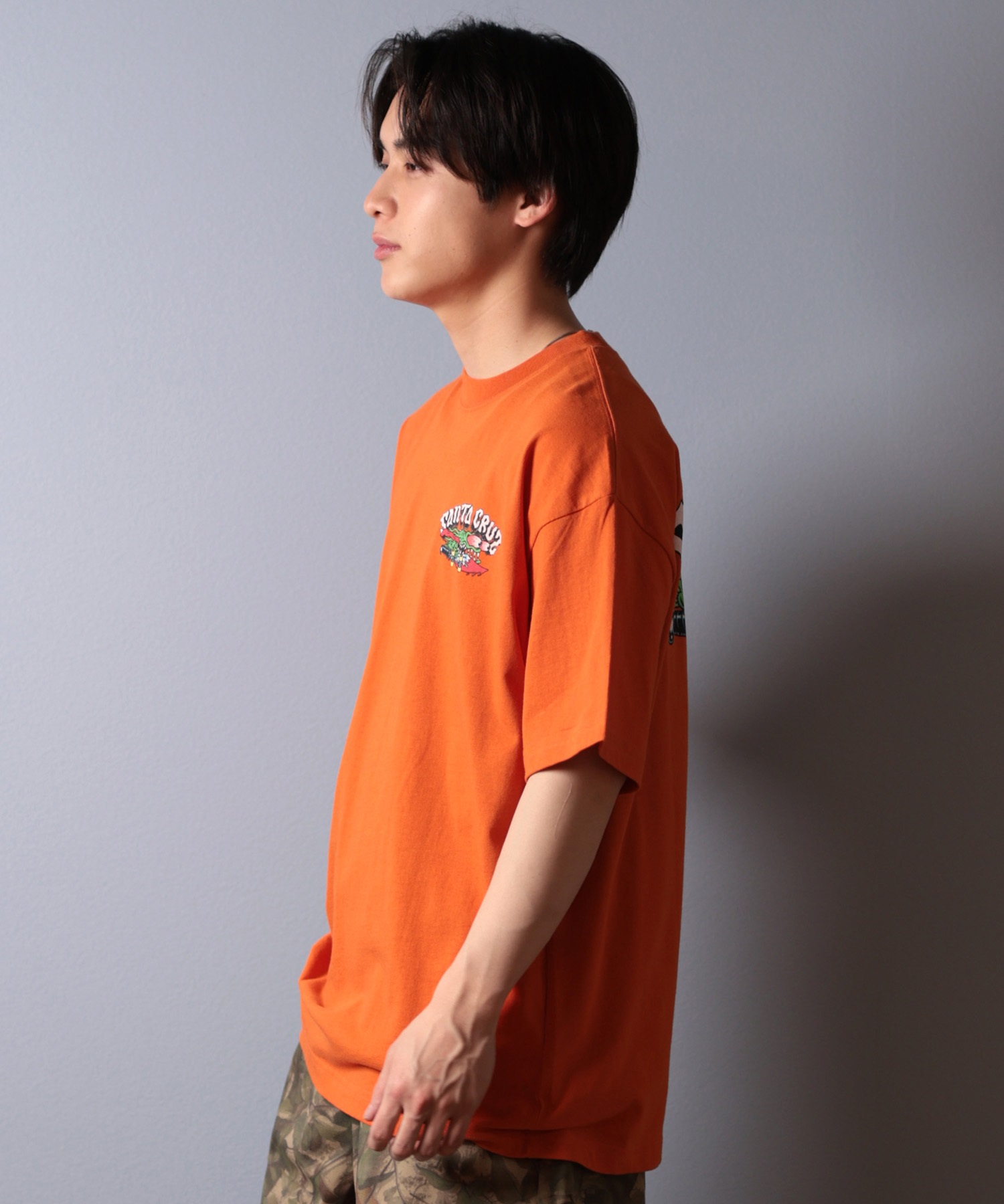 SANTACRUZ サンタクルーズ 半袖 Tシャツ メンズ バックプリント SLASHER 502252404 ムラサキスポーツ限定(WHITE-M)