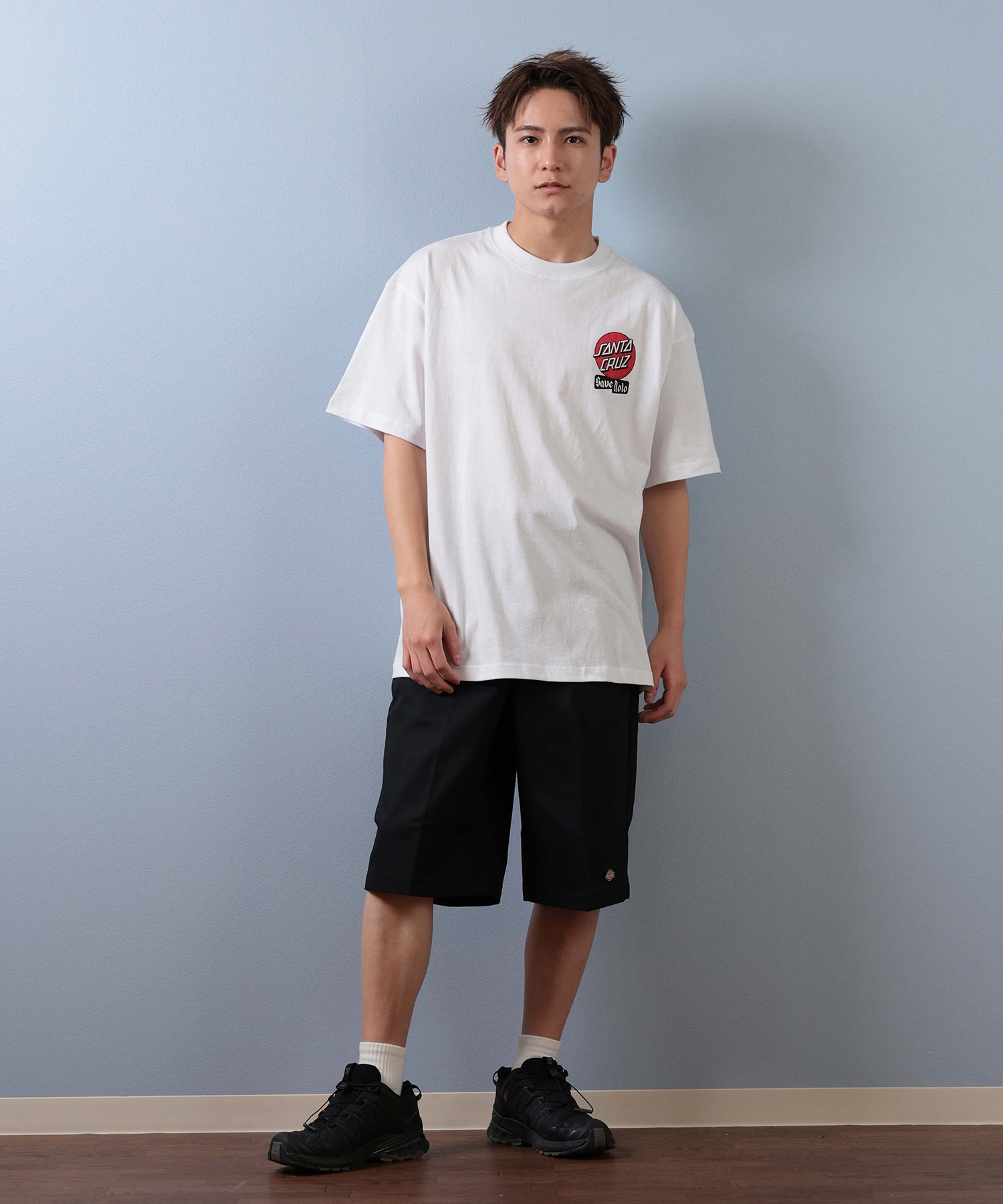 SANTA CRUZ サンタクルーズ 半袖 Tシャツ メンズ バックプリント PEACE FOR NOTO SS TEE 502253413 ムラサキスポーツ限定(WHITE-S)
