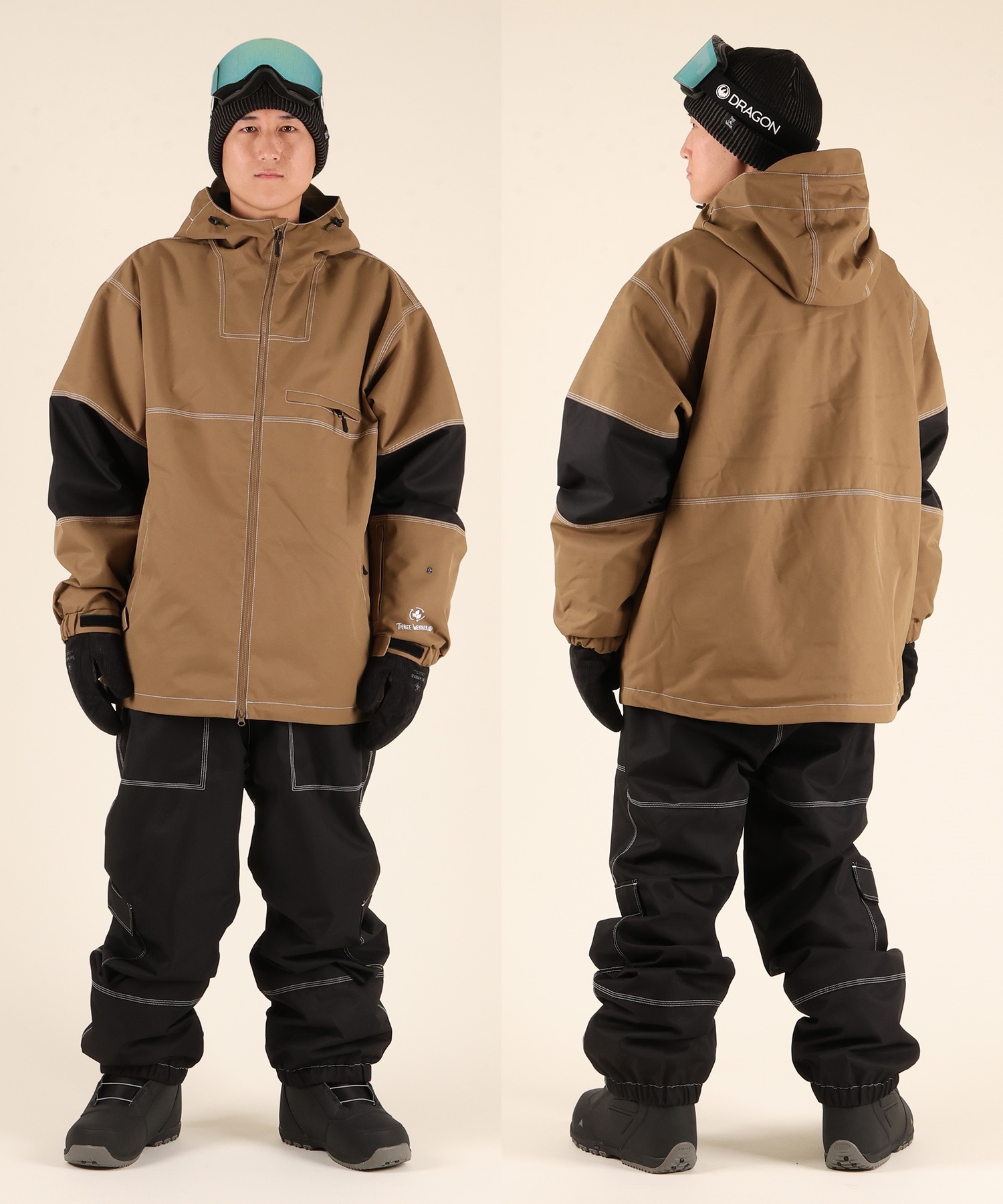 THREE WEATHER スリーウェザー SNOW PANTS パンツ スノーボード ウェア ユニセックス ムラサキスポーツ 25-26モデル MM J12 【2526】(BLK-XS)
