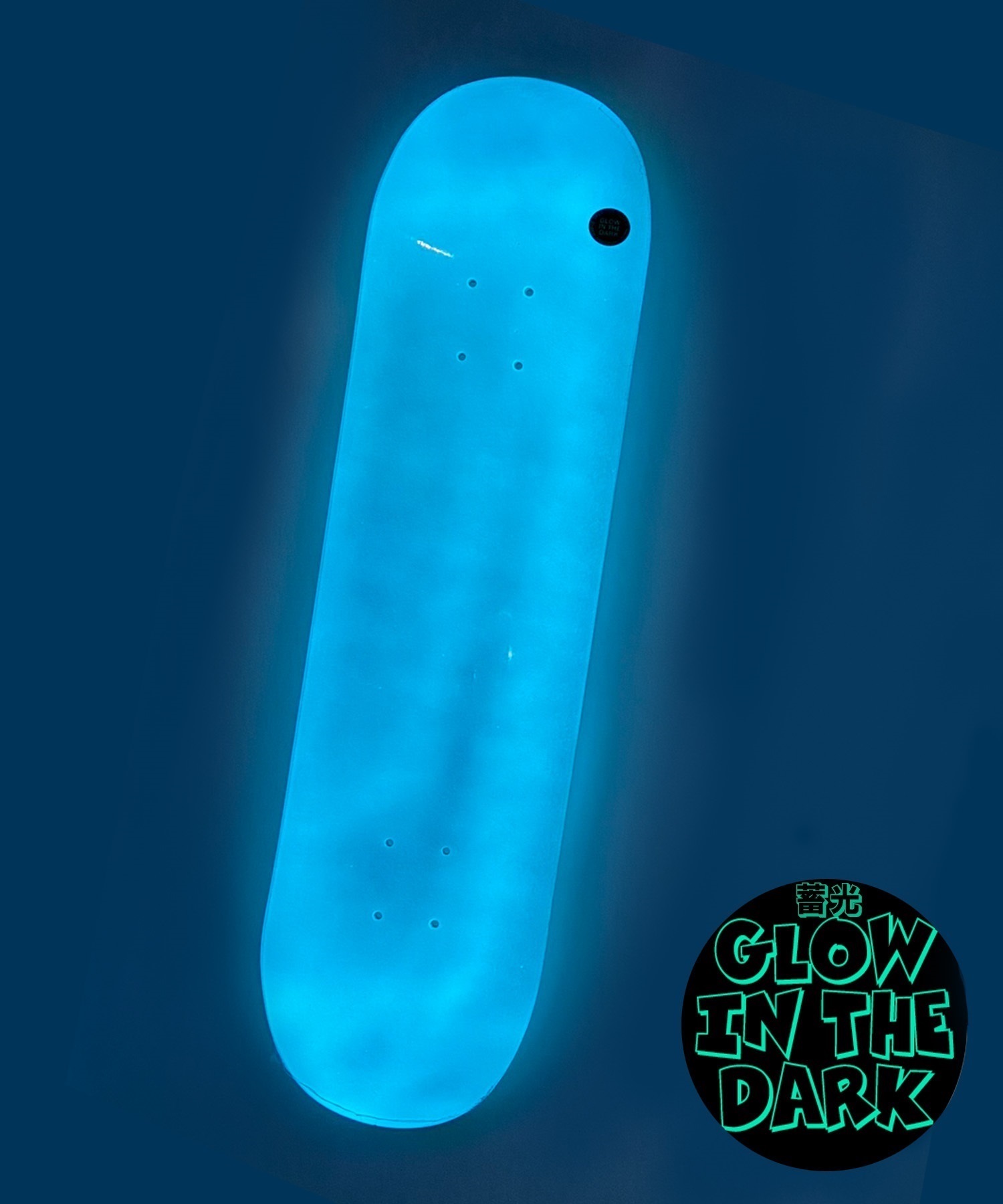 THREE WEATHER スリーウェザー LUMINOUS スケートボード デッキ シンプル 8 蓄光 スケボー(LM-8inch)