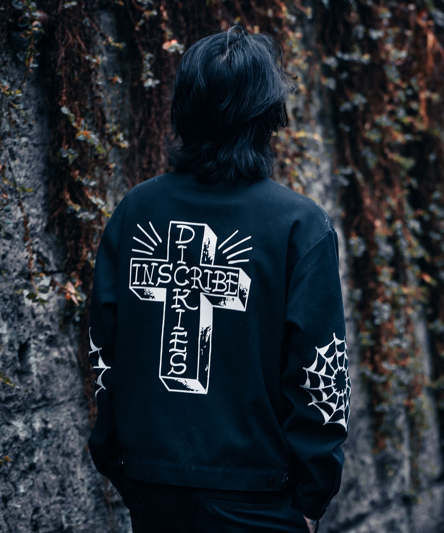 Dickies ディッキーズ ジャケット メンズ INSCRIBE TATTOO コラボモデル MS X INS CROSS PRINT JK 81560400(0003-M)