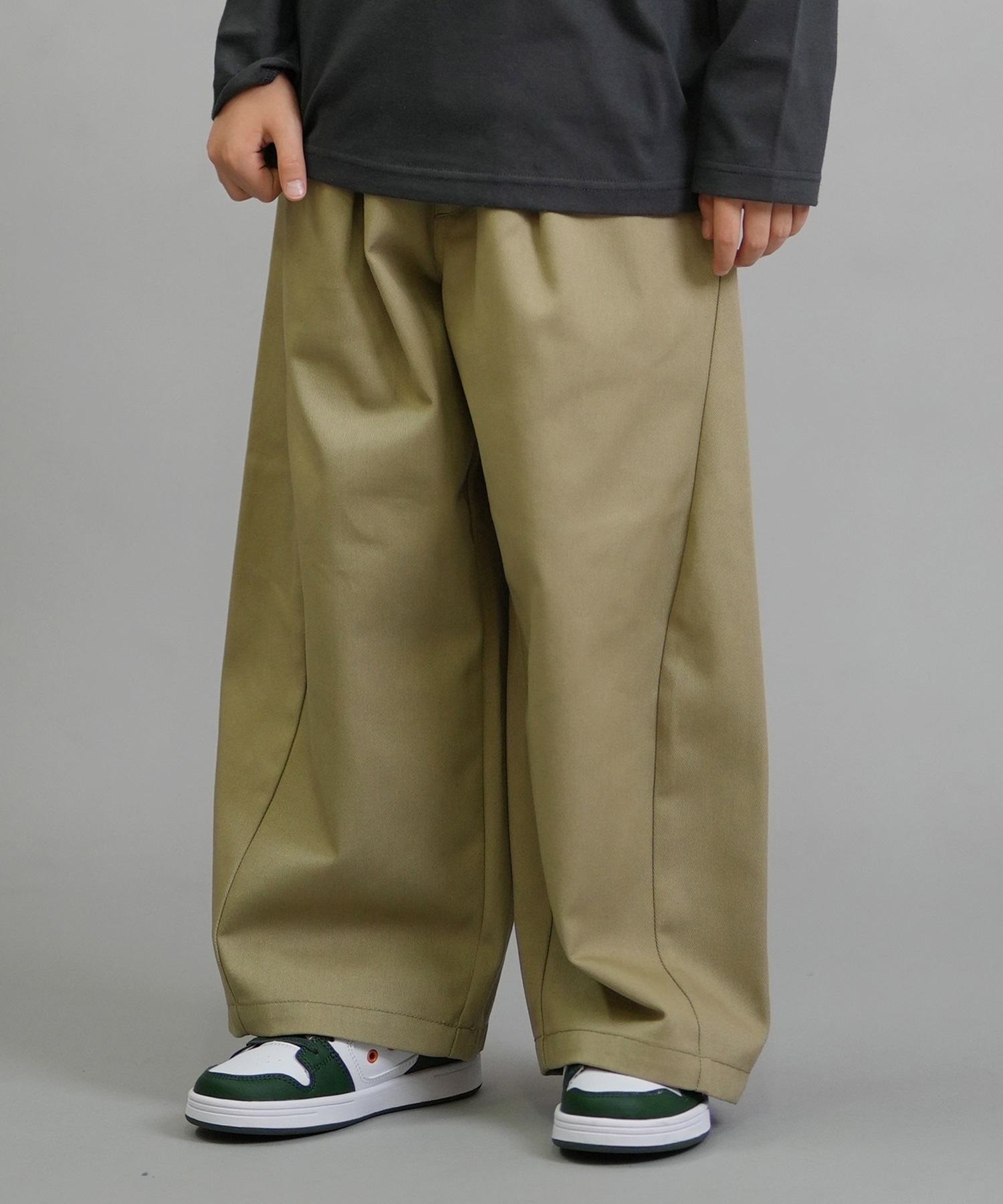 Dickies ディッキーズ ロングパンツ キッズ ジュニア ロンパン イージーバルーンパンツ 253K40M201 ムラサキスポーツ限定(BK-130cm)