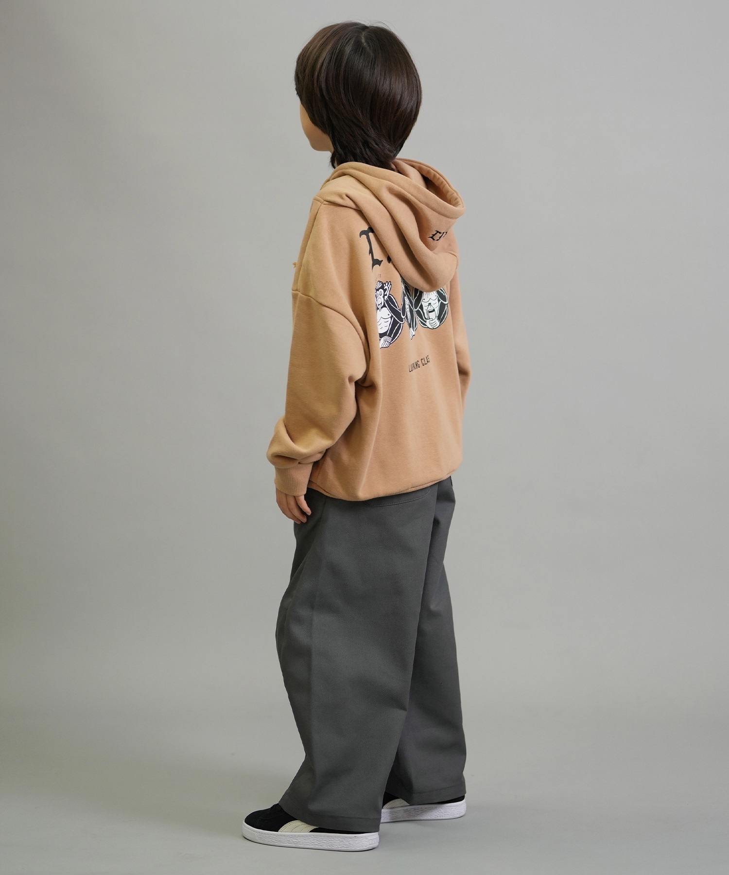 Dickies ディッキーズ ロングパンツ キッズ ジュニア ロンパン イージーバルーンパンツ 253K40M201 ムラサキスポーツ限定(BK-130cm)