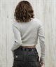 DC ディーシー 長袖 Tシャツ ロンT レディース クロップド丈 ショート丈 シンプル TELECO SHORT LS LLT254311(BES-M)