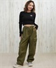DC ディーシー 長袖 Tシャツ ロンT レディース クロップド丈 ショート丈 シンプル TELECO SHORT LS LLT254311(BES-M)