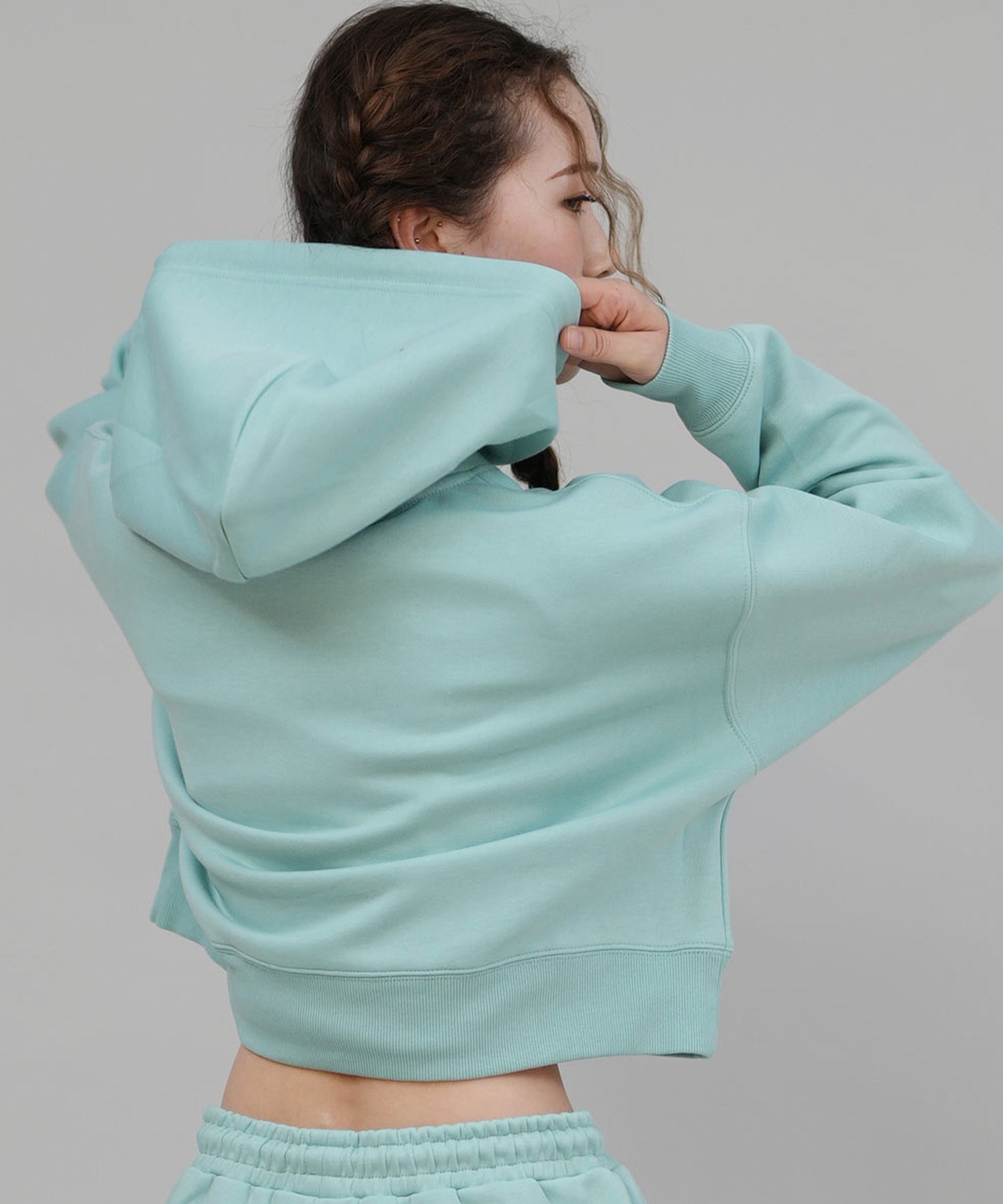NEW ERA ニューエラ プルオーバー パーカー レディース NEW ERA×CALNAMUR SWEAT SHORT HOODIE 14875703(MNT-S)