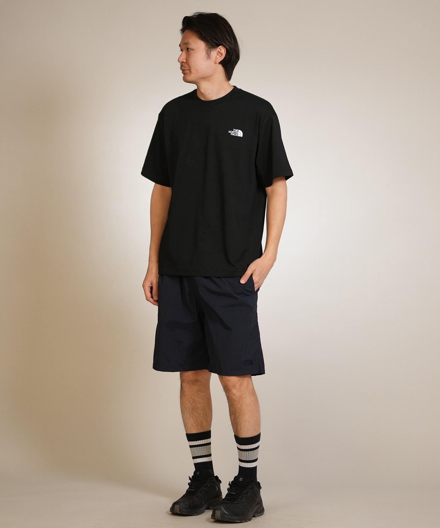 THE NORTH FACE ザ・ノース・フェイス 半袖 Tシャツ メンズ ショートスリーブバンダナスクエアロゴティー NT32446(W2-S)