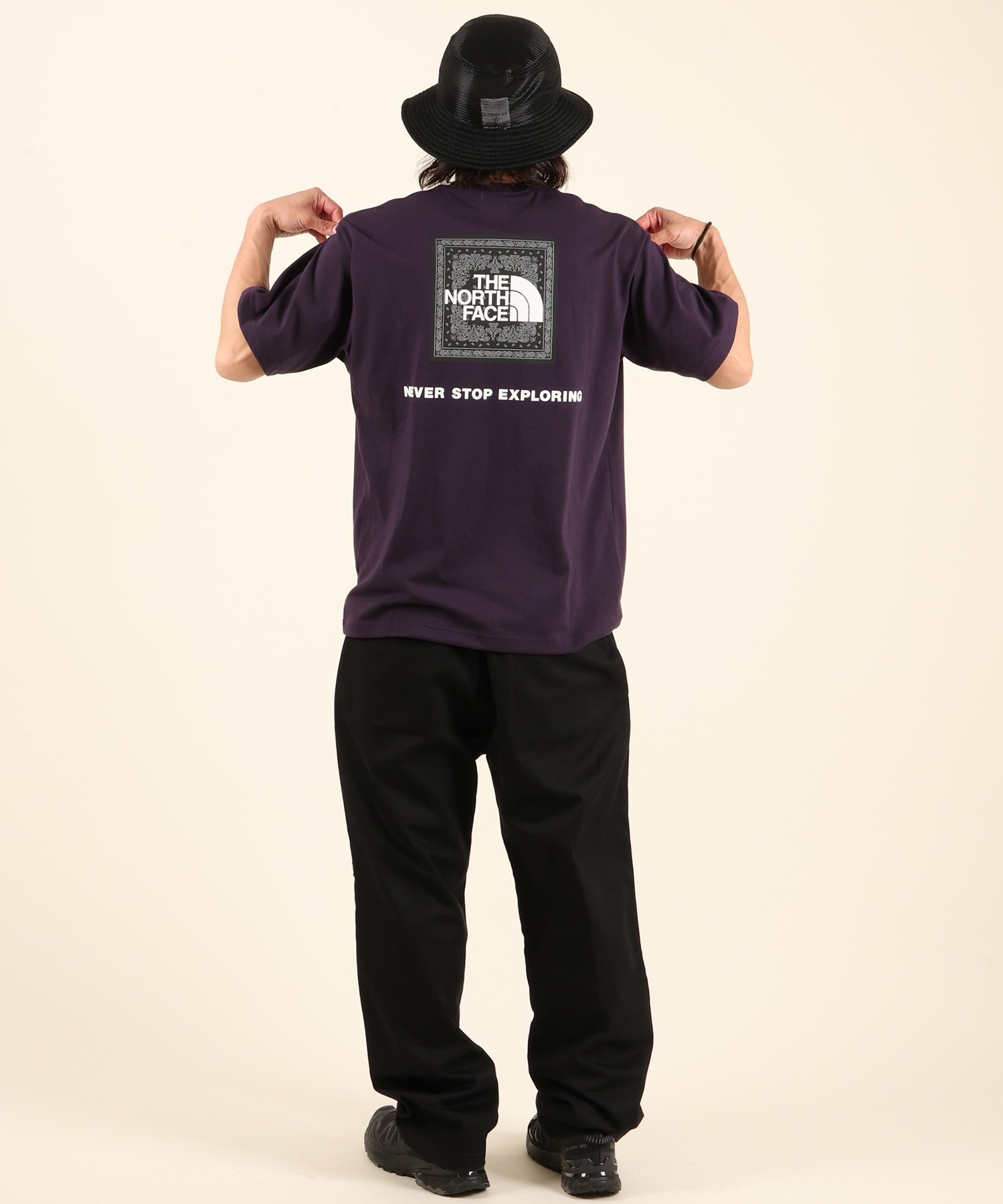 THE NORTH FACE ザ・ノース・フェイス 半袖 Tシャツ メンズ ショートスリーブバンダナスクエアロゴティー NT32446(W2-S)