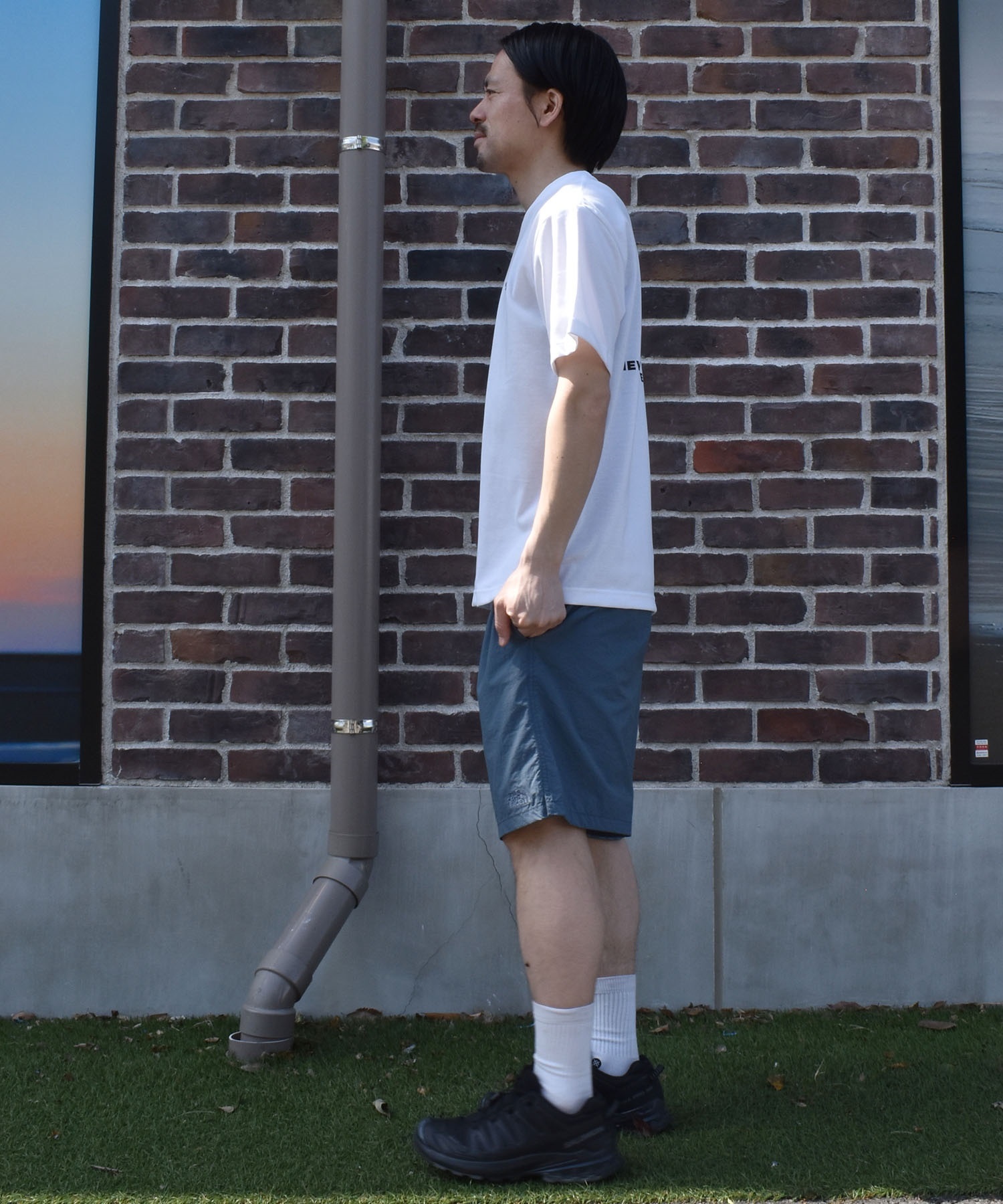 THE NORTH FACE ザ・ノース・フェイス 半袖 Tシャツ メンズ ショートスリーブバックスクエアーロゴティー NT32447(W2-S)