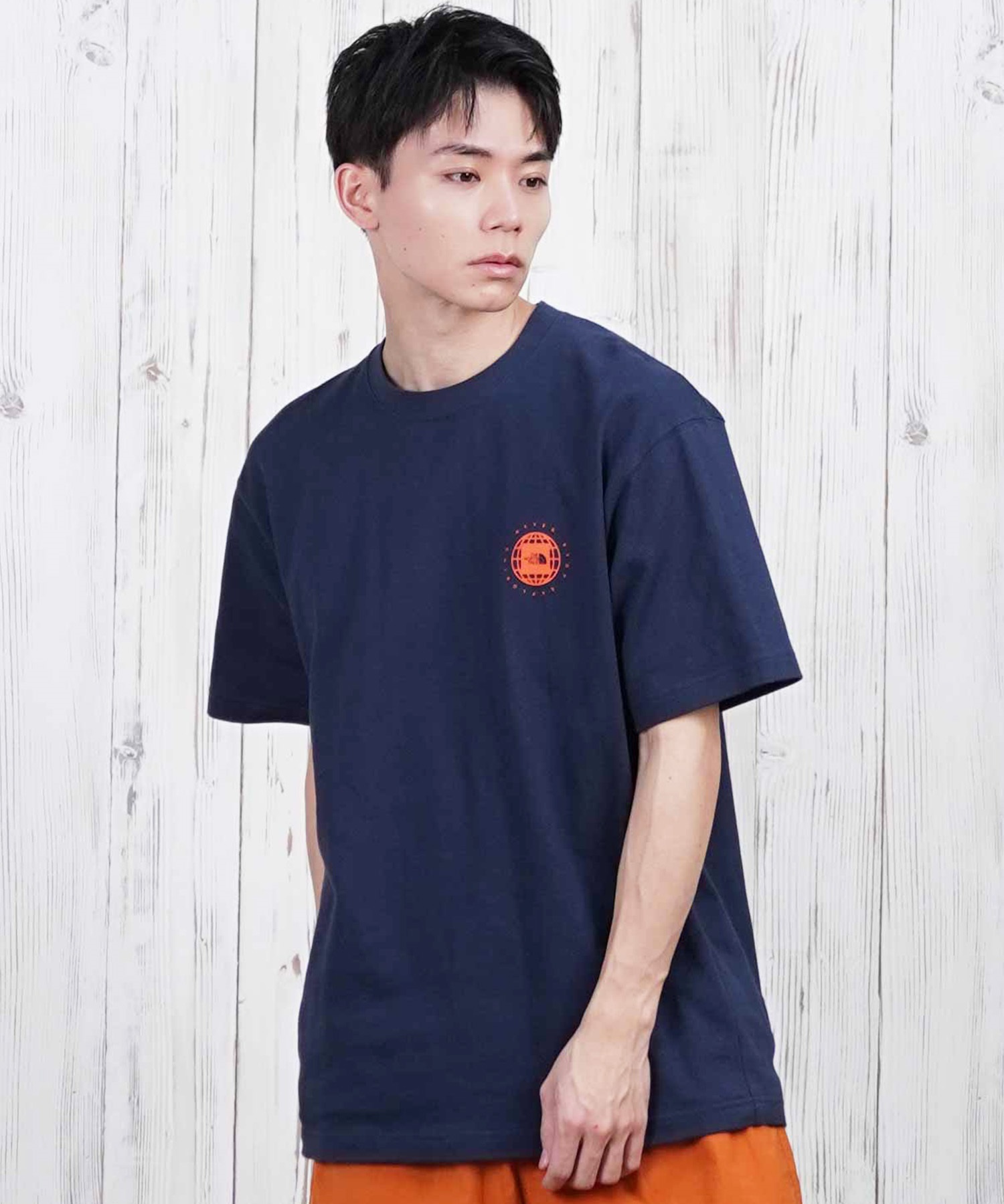 THE NORTH FACE ザ・ノース・フェイス 半袖 Tシャツ メンズ ショートスリーブジオスクエアロゴティー NT32541(WX-S)