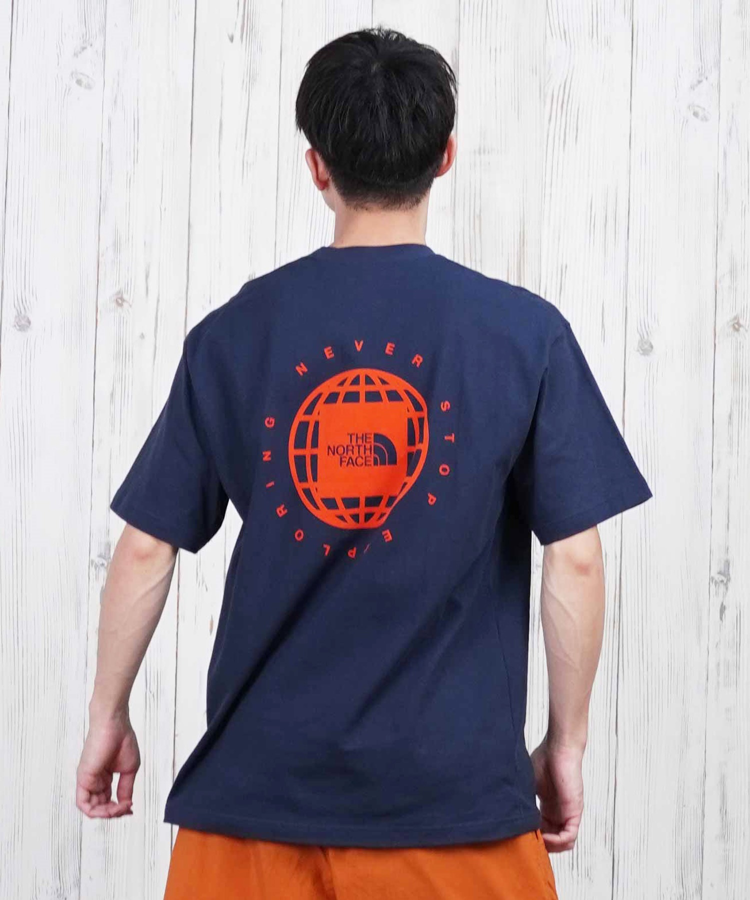 THE NORTH FACE ザ・ノース・フェイス 半袖 Tシャツ メンズ ショートスリーブジオスクエアロゴティー NT32541(WX-S)