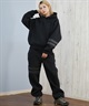 Hurley ハーレー プルオーバー パーカー レディース PHANTOMシリーズ セットアップ対応 ロゴ PHANTOM SWEAT BLOCK PARTY HOODIE WUFF252001(BLK-S)