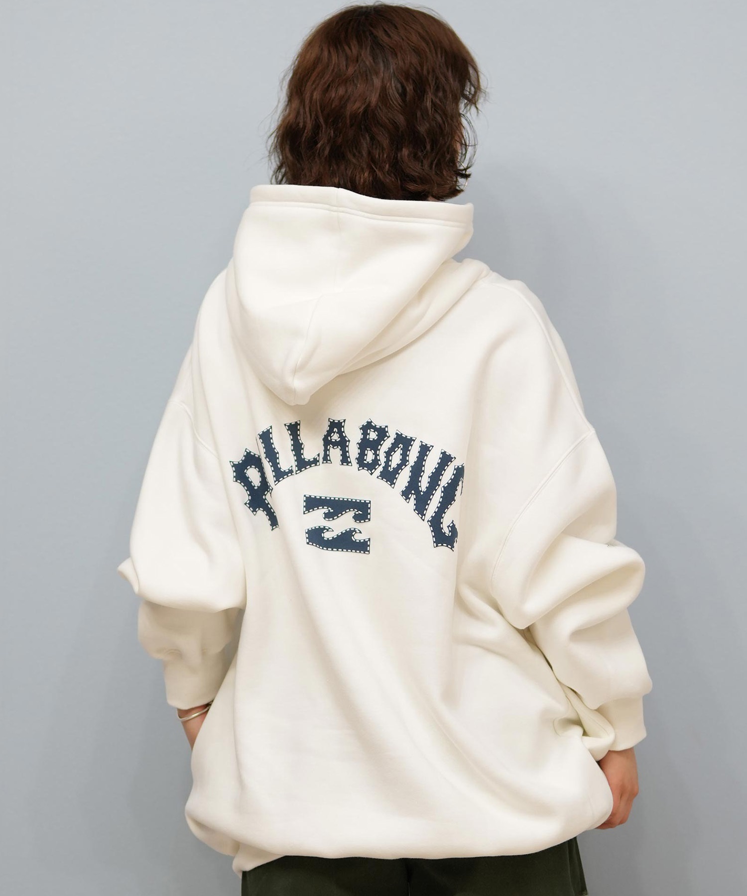 BILLABONG ビラボン プルオーバー パーカー レディース オーバーサイズ バックプリント 裏起毛 BF014-016(OFB-M)