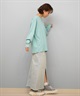 BILLABONG ビラボン 長袖 Tシャツ ロンT レディース バックプリント SQUARE LOGO BOY FIT LS TEE BF014-052(BLK-M)