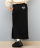 BILLABONG ビラボン スカート レディース ロングスカート スウェット  スリット BF014-U07 ムラサキスポーツ限定(BLK-M)