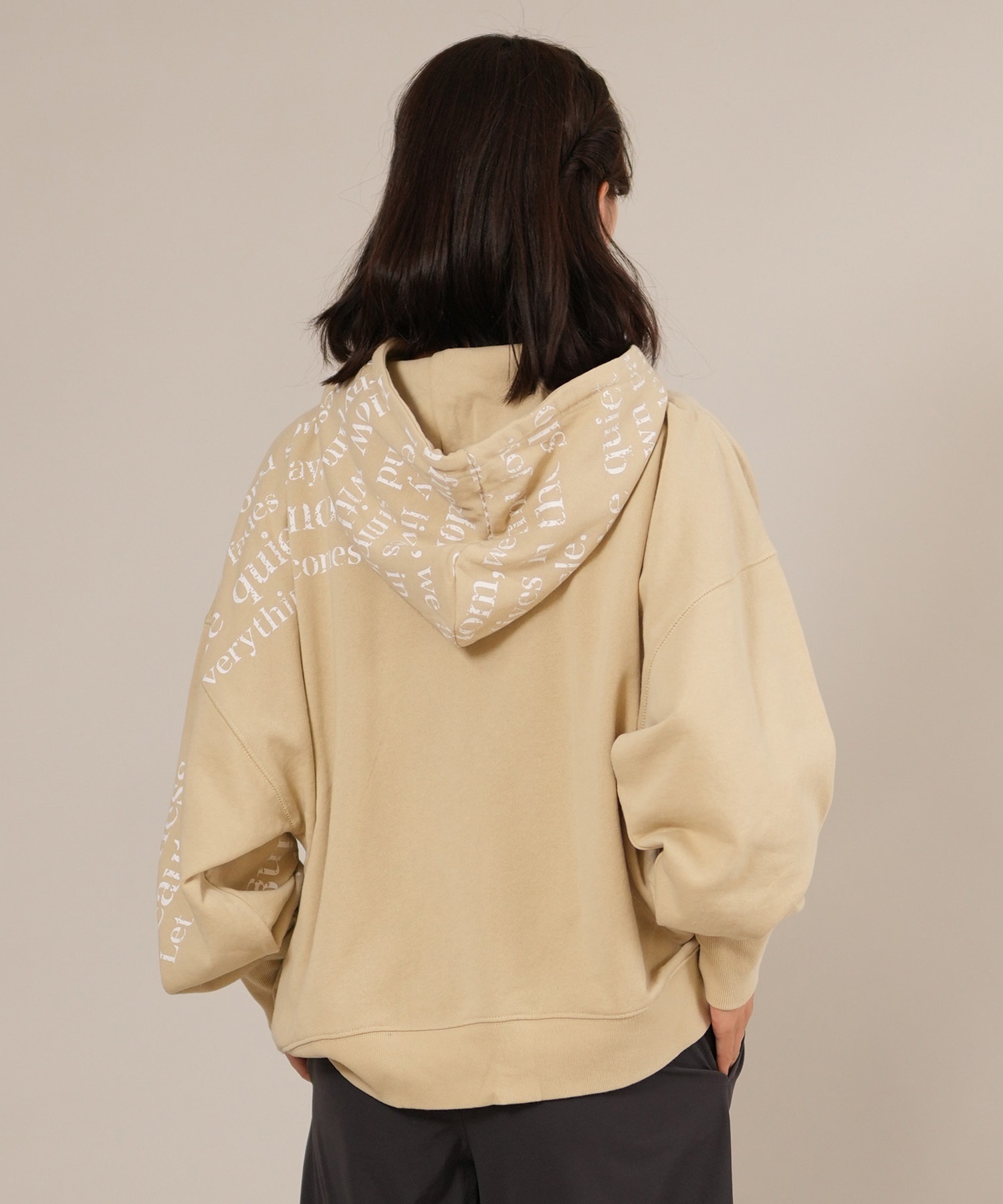 RIKKA FEMME リッカファム プルオーバー パーカー レディース スウェット フーディー ロゴ プリント 裏毛 RF25FW08(LBE-FREE)