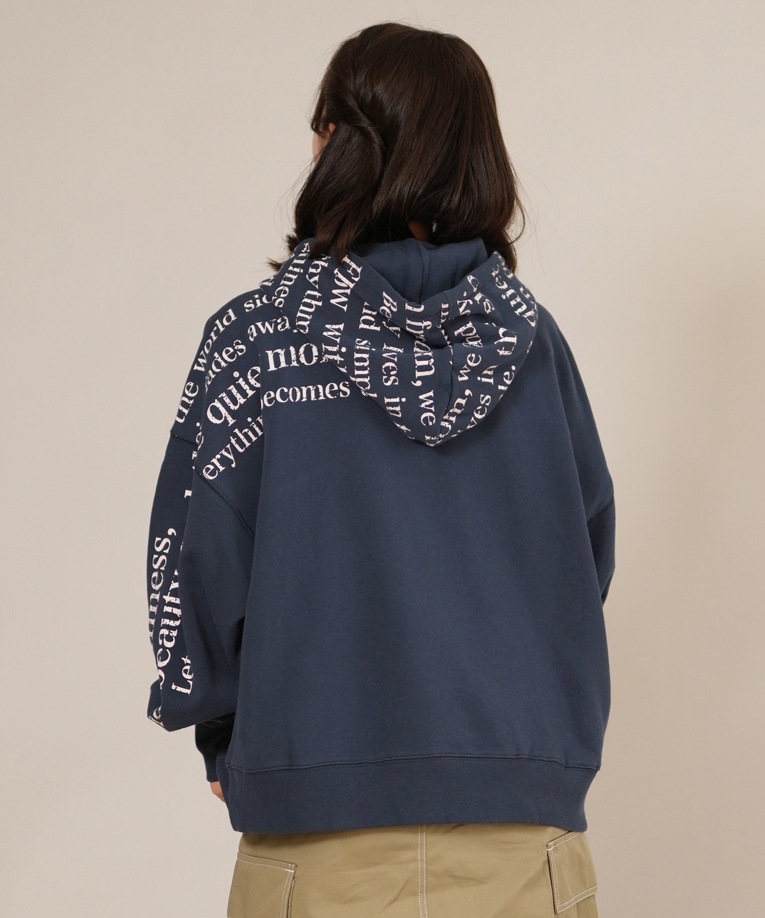 RIKKA FEMME リッカファム プルオーバー パーカー レディース スウェット フーディー ロゴ プリント 裏毛 RF25FW08(LBE-FREE)