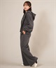 RIKKA FEMME リッカファム ジップアップ パーカー レディース スウェット フーディー ロゴ ワッペン 裏毛 セットアップ対応 RF25FW09(CGY-FREE)
