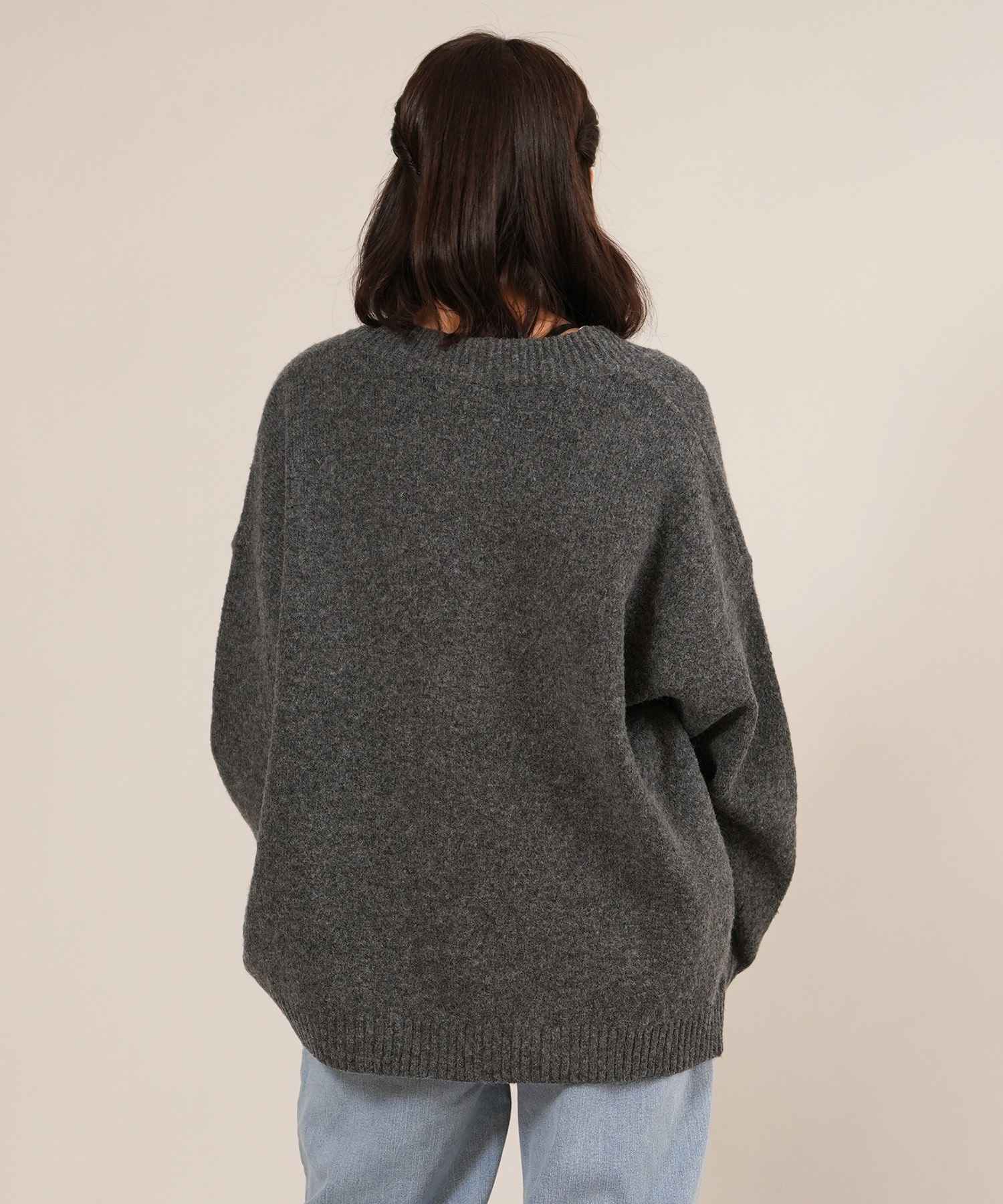 RIKKA FEMME リッカファム ニット セーター カーディガン レディース ビッグシルエット RF25FW23(IVO-FREE)