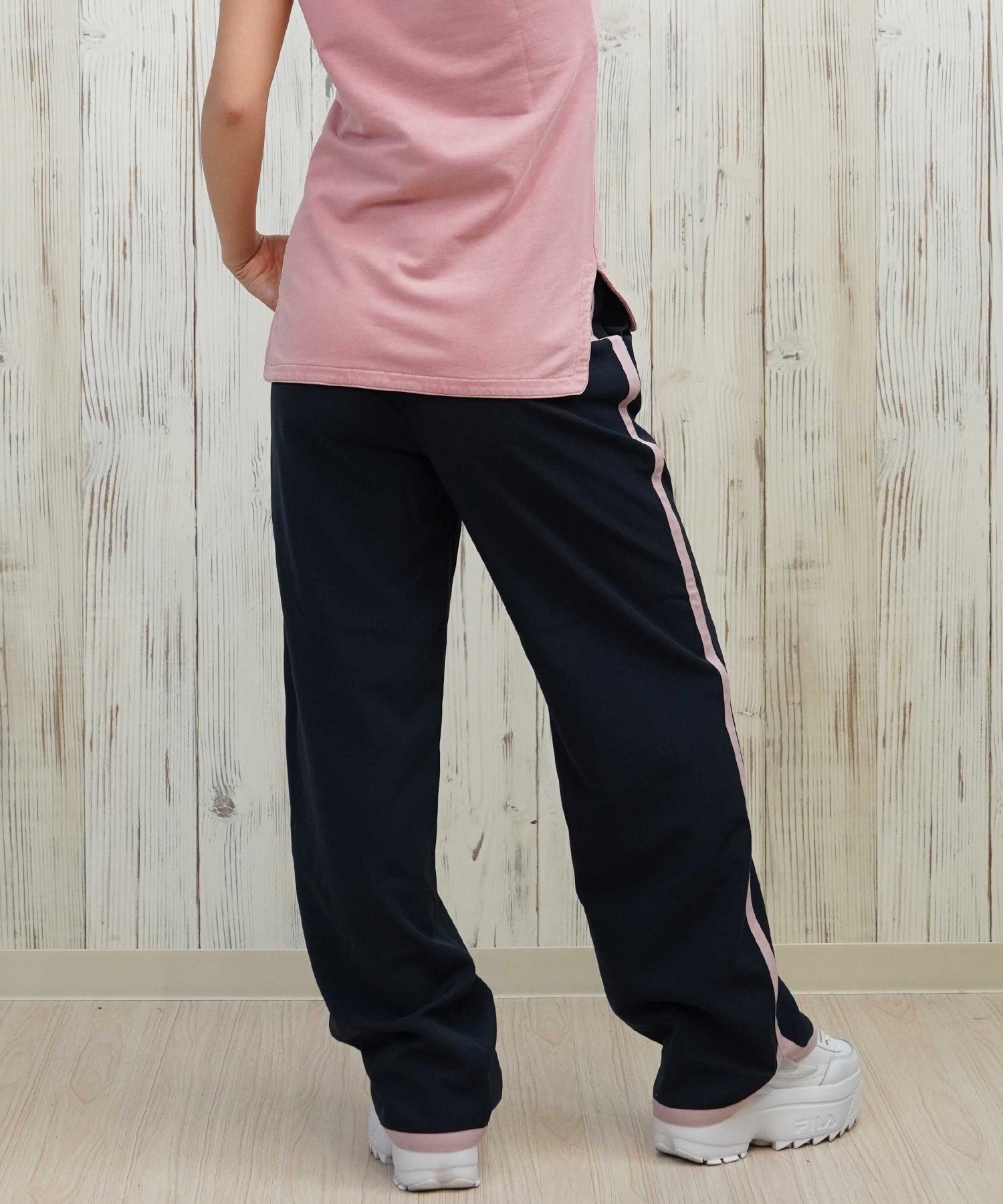 RIKKA FEMME リッカファム ロングパンツ レディース イージーパンツ サイドライン  RF25HS06(LBG-SM)