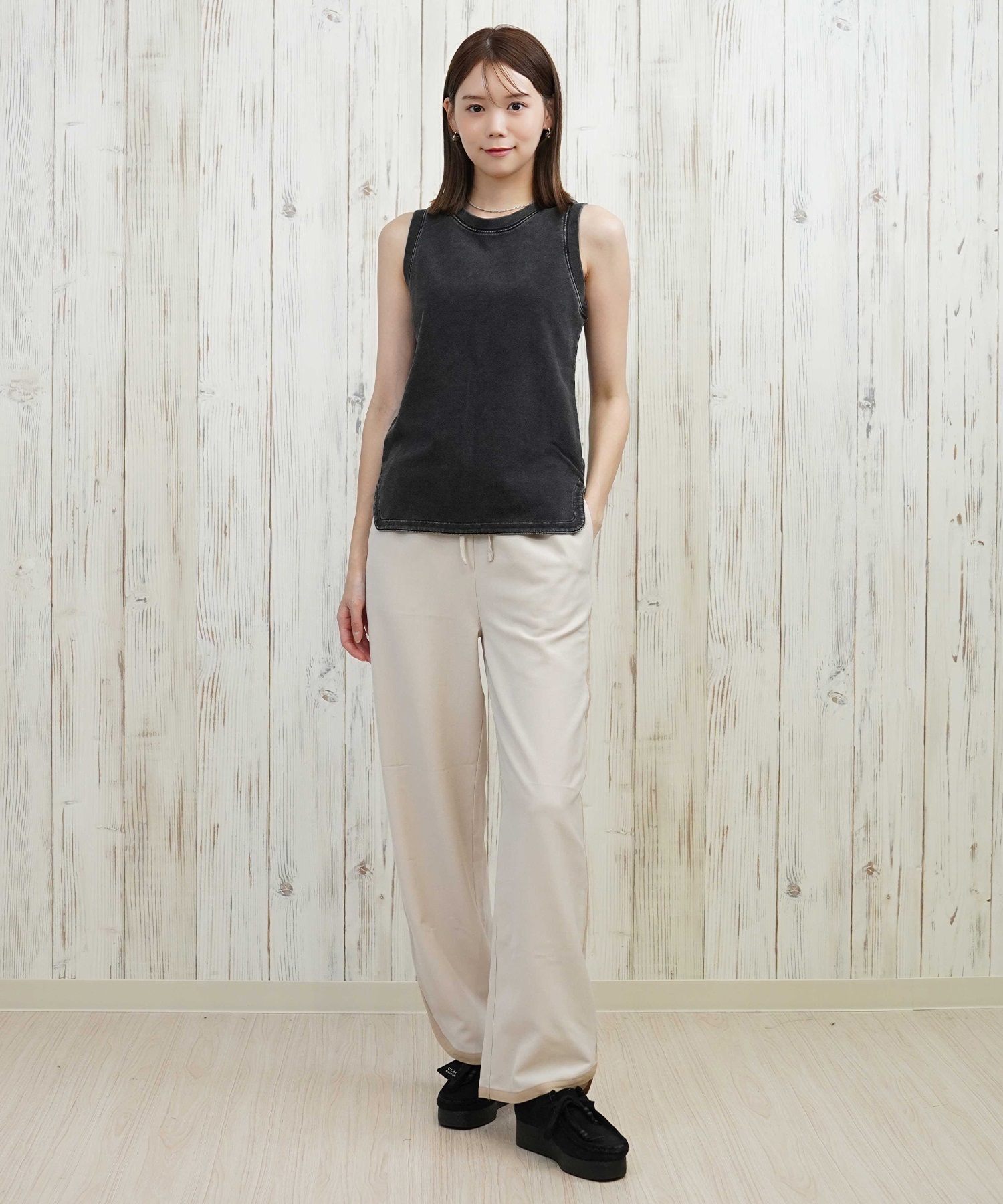 RIKKA FEMME リッカファム ロングパンツ レディース イージーパンツ サイドライン  RF25HS06(LBG-SM)