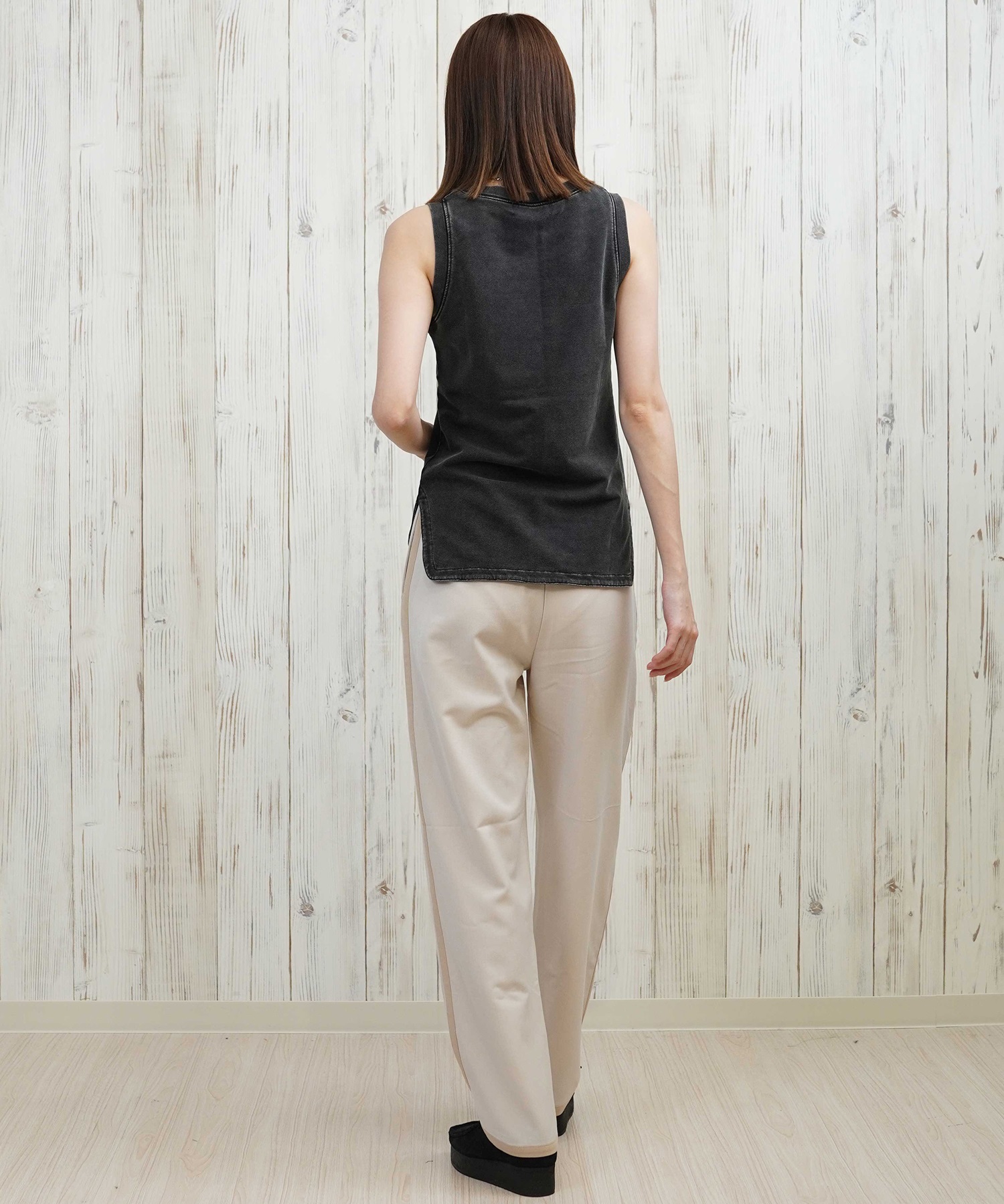 RIKKA FEMME リッカファム ロングパンツ レディース イージーパンツ サイドライン  RF25HS06(LBG-SM)