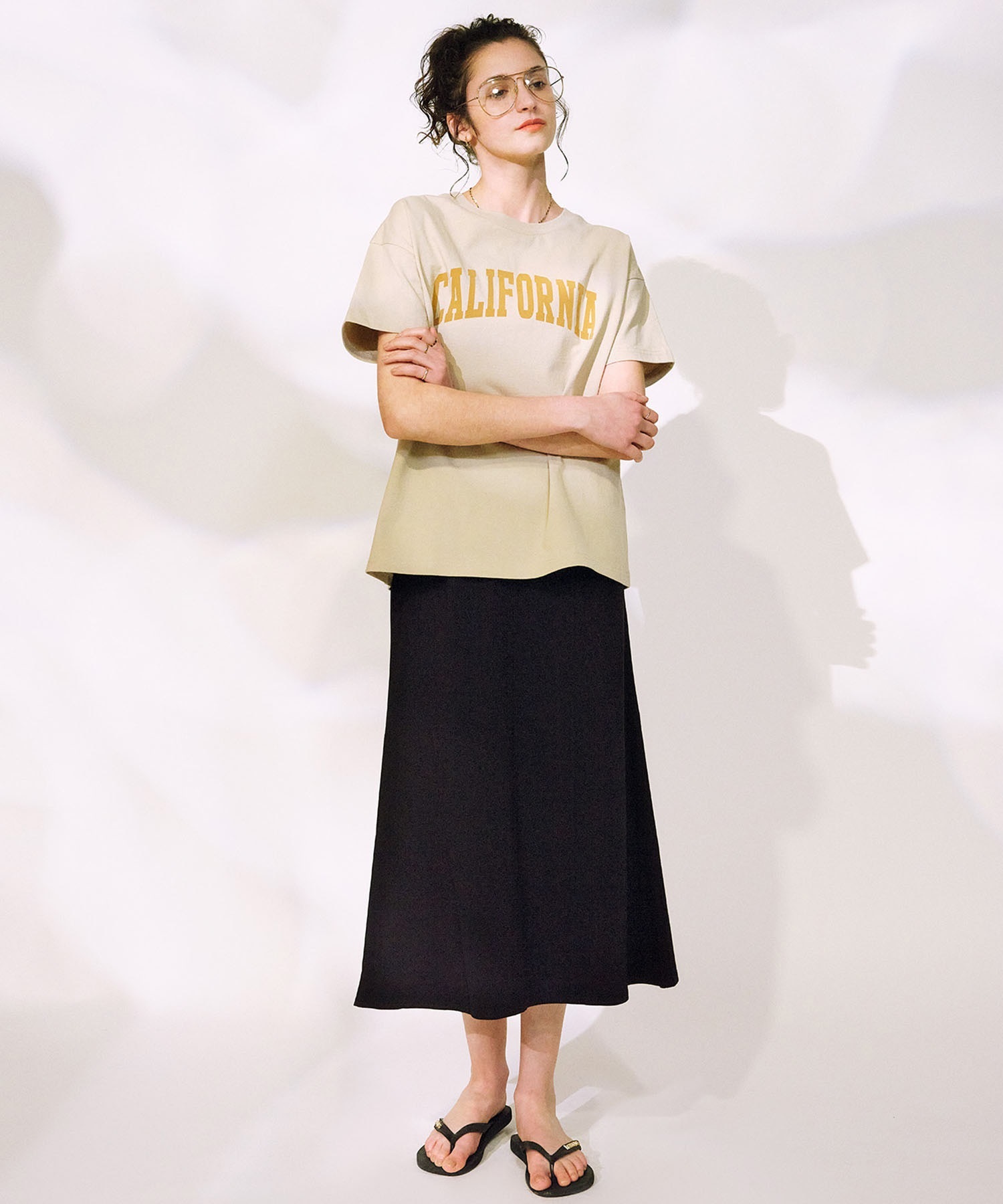 RIKKA FEMME リッカファム スカート レディース マーメイド風ポンチスカート RF25SS27(BLK-SM)