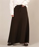 RIKKA FEMME リッカファム ロングスカート レディース リブニットスカート セットアップ対応 RF25FW15(GRY-FREE)