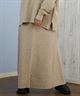 RIKKA FEMME リッカファム ロングスカート レディース リブニットスカート セットアップ対応 RF25FW15(GRY-FREE)