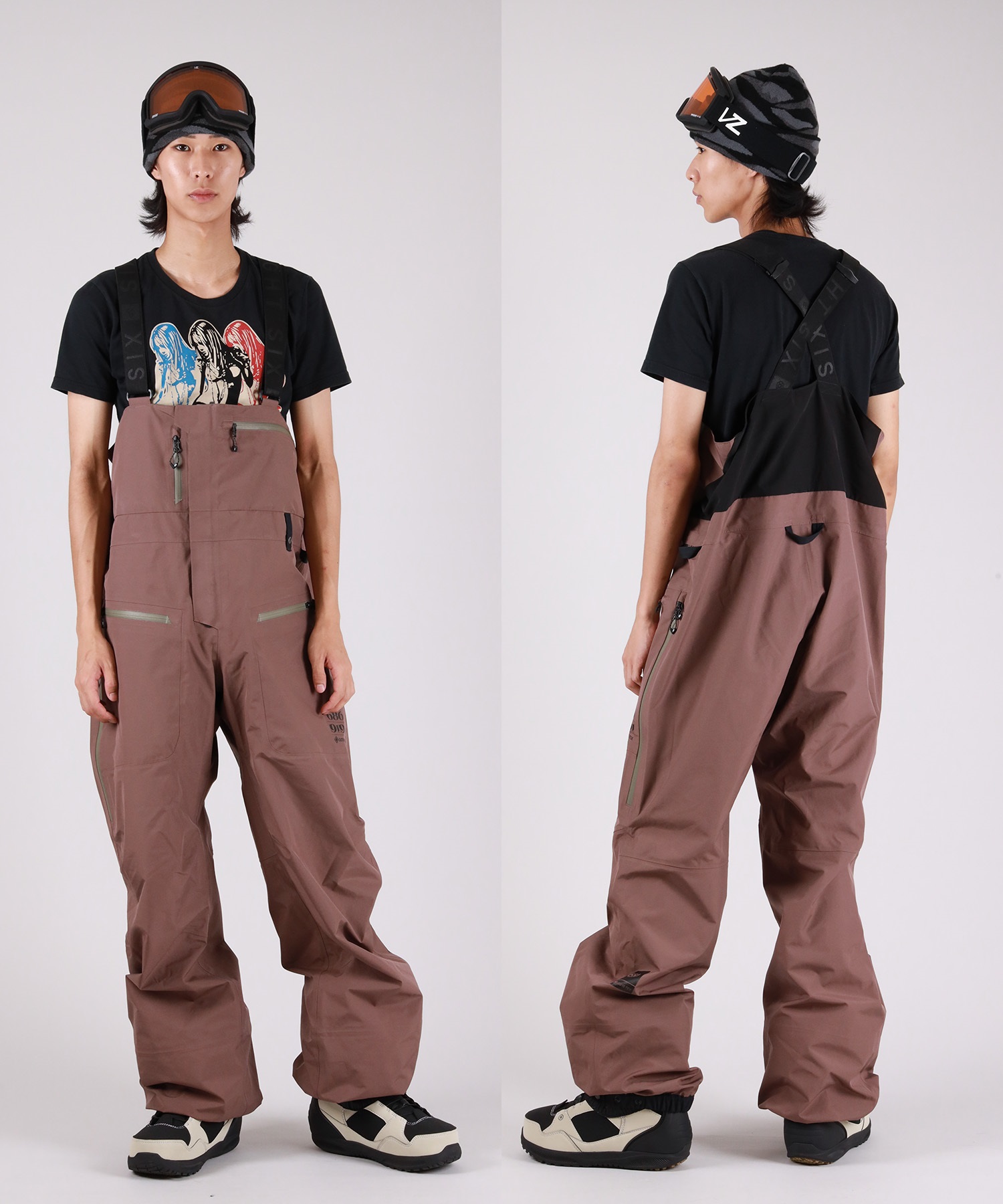 686 シックスエイトシックス GORE-TEX 3L ATV BIB スノーボード ウェア パンツ ユニセックス ゴアテックス 25-26モデル MM A17【2526】(BLK-M)