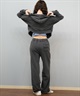 ROXY ロキシー ジップアップ パーカー レディース ウォッシュ加工 クロップド丈 ショート丈 セットアップ対応 YOLO ZIP RZP254034(BBK-S)