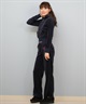 ROXY ロキシー × MANA ジップアップ パーカー レディース ベロア ショート丈 セットアップ対応 ROXY CRUISERS RZP254617T(NVY-M)