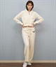 ROXY ロキシー × MANA ジップアップ パーカー レディース ベロア ショート丈 セットアップ対応 ROXY CRUISERS RZP254617T(NVY-M)