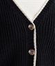 ROXY ロキシー ニット セーター カーディガン レディース クロップド丈 ショート丈 シンプル RSR254006(BLK-M)
