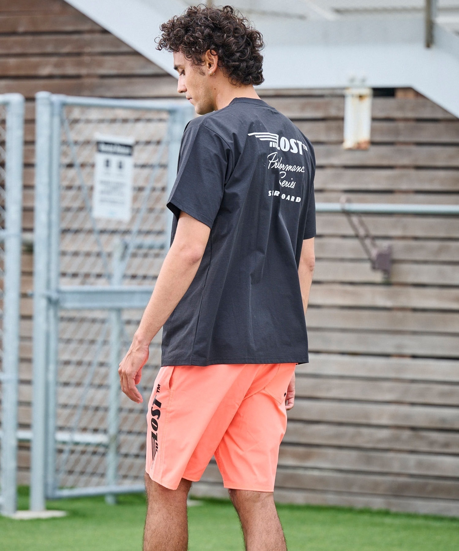 LOST ロスト 水着 海パン トランクス サーフパンツ メンズ ボードショーツ 水 陸両用 L25S-4105 ムラサキスポーツ限定(WHT-28inch)