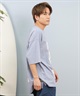 DEAR LAUREL ディアローレル 半袖 Tシャツ メンズ バックプリント 抗菌防臭 UVケア 接触冷感 CAL FOOTBALL TEE D25S2106(WHT-M)